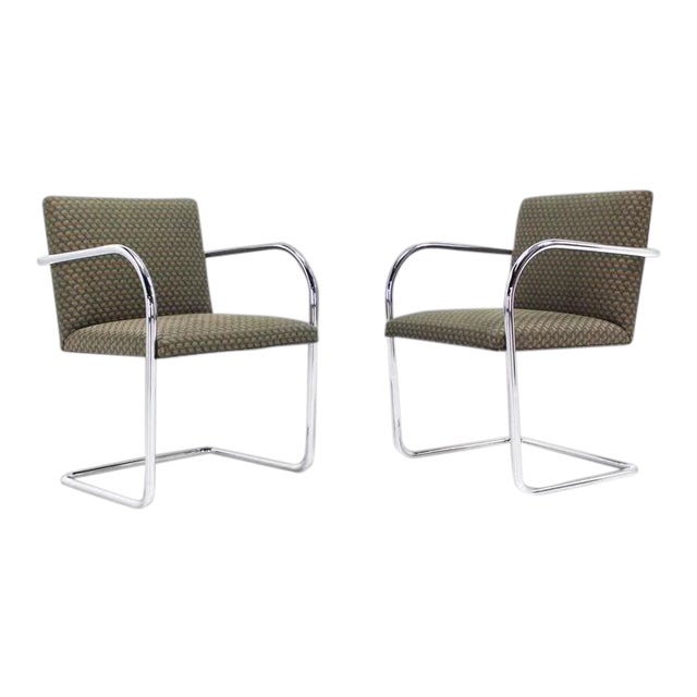 Mies Brno Side Office Dining Chairs for Knoll - a Pair For Sale