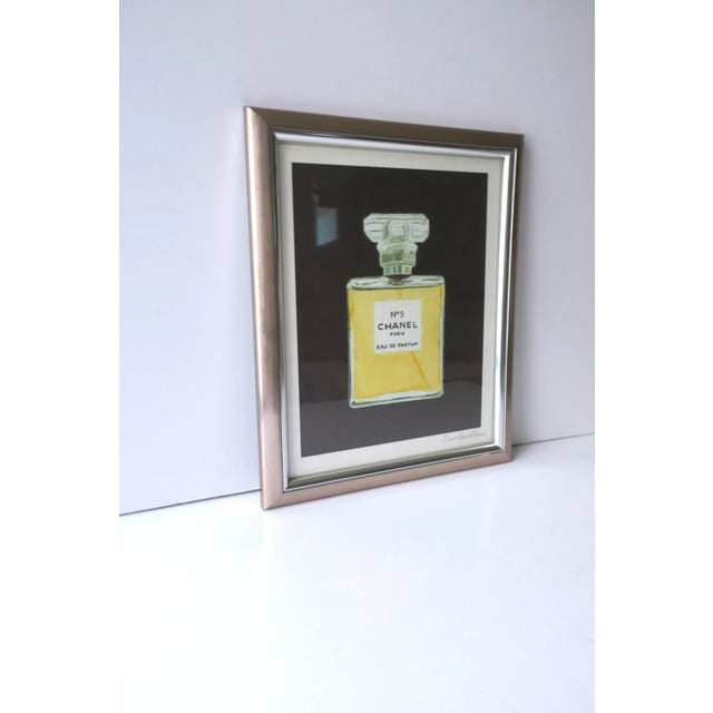 Chanel No. 5 Perfume Bottle Watercolor Painting Signed by