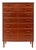 Vintage Danish Mid-Century Seven-Drawer Teak Tallboy Dresser 1960s For Sale