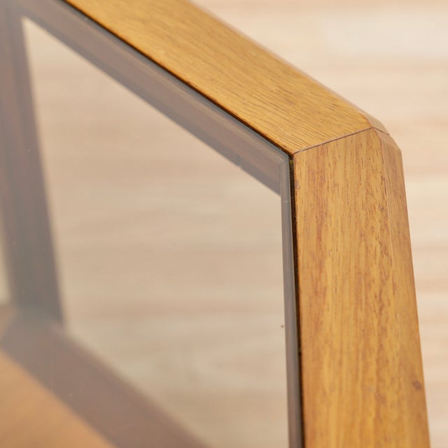 Coffee 1960s Mid Century Teak & Glass Octagonal Coffee Table For Sale - Image 8 of 9