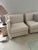 White Vintage Post Modern Fully Upholstered Modular Sectional Sofa For Sale - Image 8 of 8