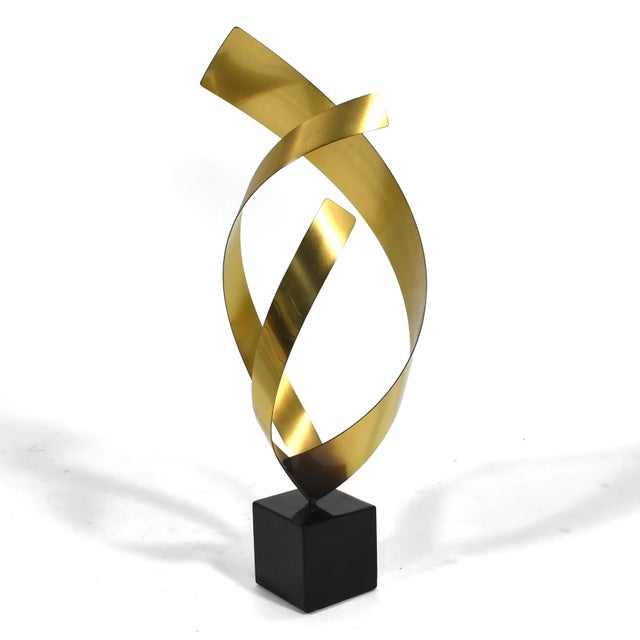 Curtis Jere Ribbon Form "Flame" Sculpture by C.Jeré For Sale - Image 4 of 9