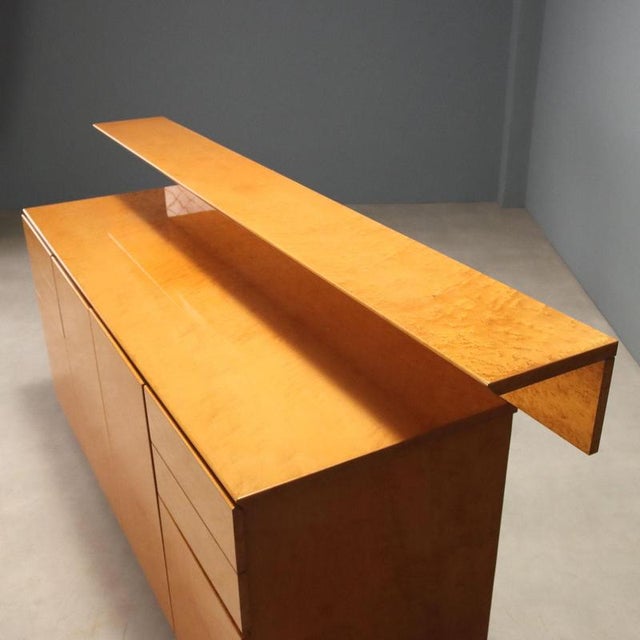 Burl Wood Sideboard, 1980s For Sale - Image 3 of 8