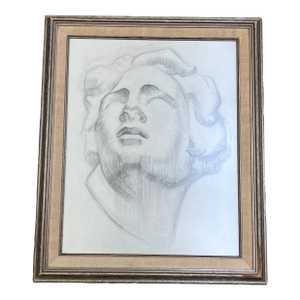 1930’s Original Art Deco Classical Study Drawing