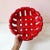Mid-Century Modern Vintage Tadinate Style Red Woven Ceramic Basket For Sale - Image 3 of 7