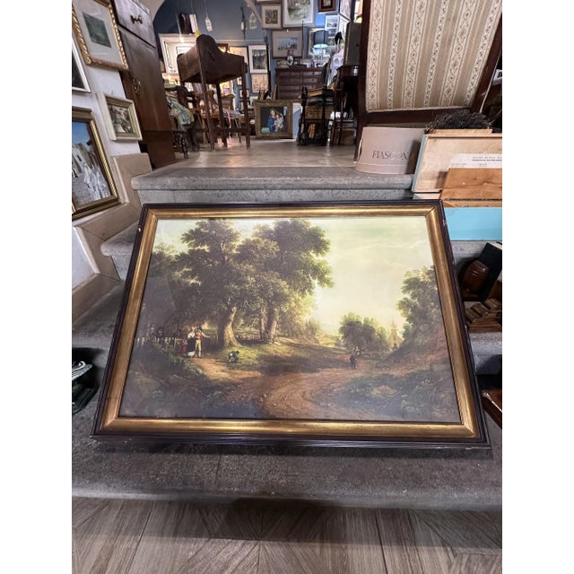 Large color print of Asher Durand's 1839 painting Sunday Morning with its powerful call to nature and spiritual preparation.