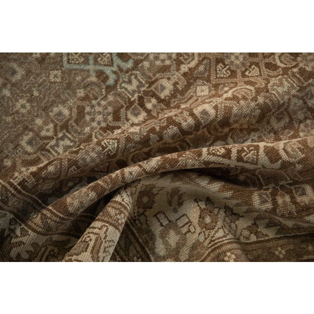 Traditional Vintage Distressed Hamadan Rug Runner - 3'3" x 9'4" For Sale - Image 3 of 11