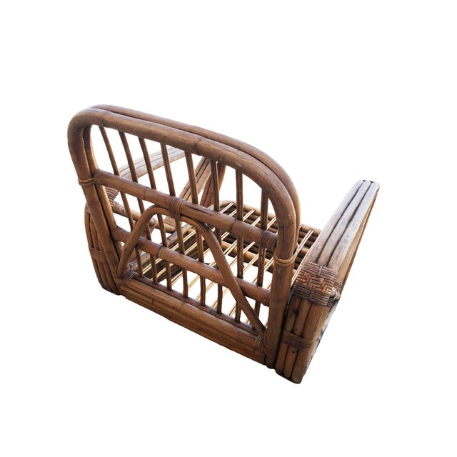 Paul T. Frankl 3-Strand Square Pretzel Round-Back Lounge Chair (Unrestored) For Sale - Image 10 of 10