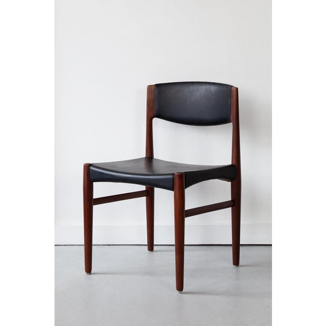 A beautiful set of Danish dining chairs, designed by the renowned Grete Jalk for Glostrup in the 1960's. with solid teak...