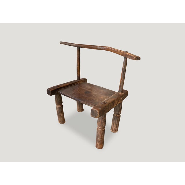 African Wooden Chair or Side Table For Sale - Image 17 of 18