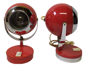 Space Age Metal Table Lamps from Reggiani, 1970s, Set of 2