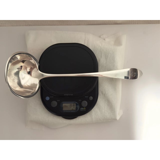 1910s Antique Towle Lafayette Sterling Silver Fish/ Soup Serving Ladle, Circa 1910 For Sale - Image 5 of 18