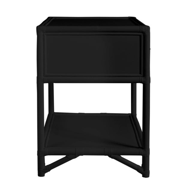 Not Yet Made - Made To Order Olympia One-Drawer Nightstand in Black For Sale - Image 5 of 6