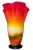 Murano Sunburst of Colors Art Glass Fazzoletto Vase For Sale - Image 9 of 18
