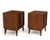 Mid-Century Modern American of Martinsville Mid Century Walnut Nightstands Brass Accent Restored - A Pair For Sale - Image 3 of 13