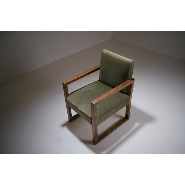 Art Deco Modernist French Armchair, 1930s For Sale - Image 9 of 18