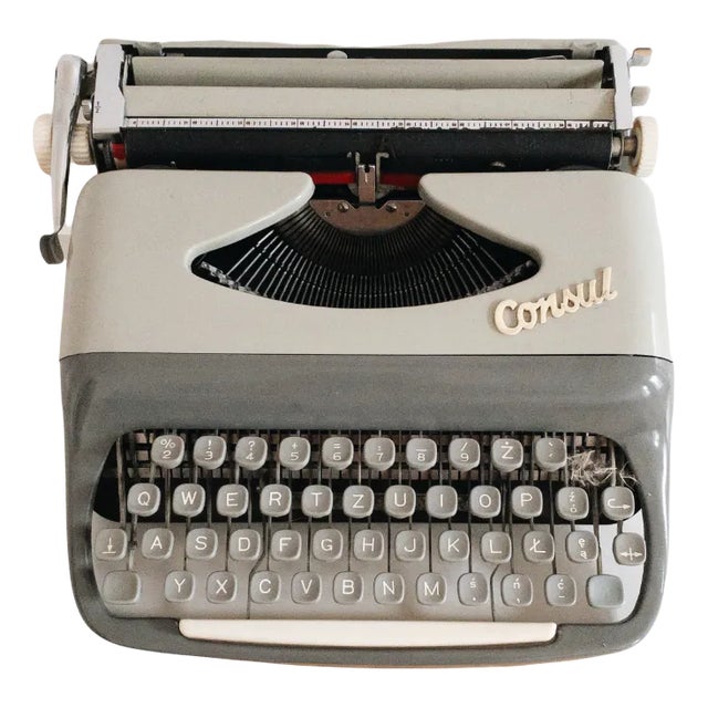 Travel Qwertz Typewriter from Consul, Czechoslovakia, 1960s For Sale