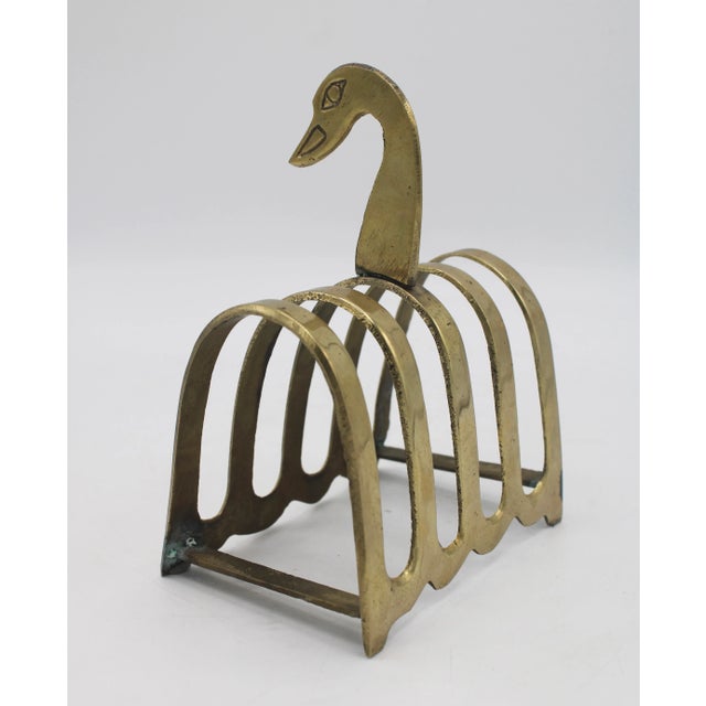 A superb vintage brass duck letter rack from across the pond. Four slots for letters or stationary. This would be an...