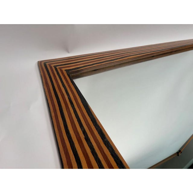 Sculptural Wooden Mirror by Tobia Scarpa for Maxalto, Italy, 1970s For Sale - Image 4 of 7
