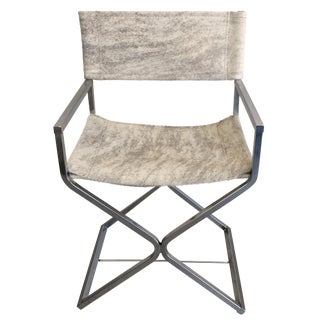 Robert Jakobsen Chrome Directors Chair For Sale