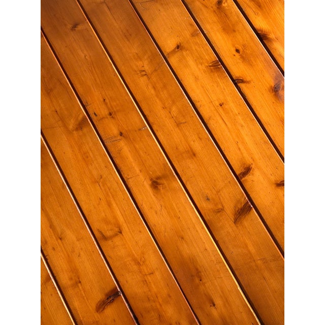 Vintage Alpine Scalloped Pine Log Dining Table For Sale - Image 11 of 16