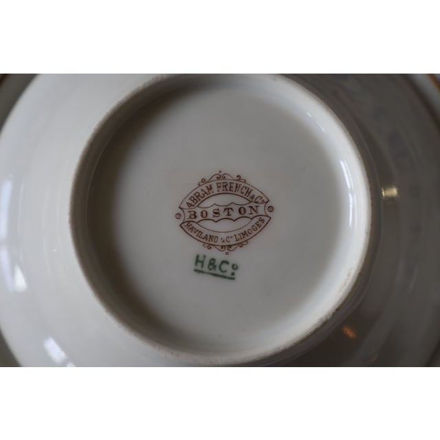 Antique Haviland Limoges Blue & White Gilt Dinnerware Service, 48 Pieces For Sale - Image 18 of 18
