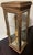 Late 20th Century Neiman Marcus Italian Antiquated Gold-Gilt Pedestal Small Curio Cabinet Vitrine Display For Sale - Image 5 of 12