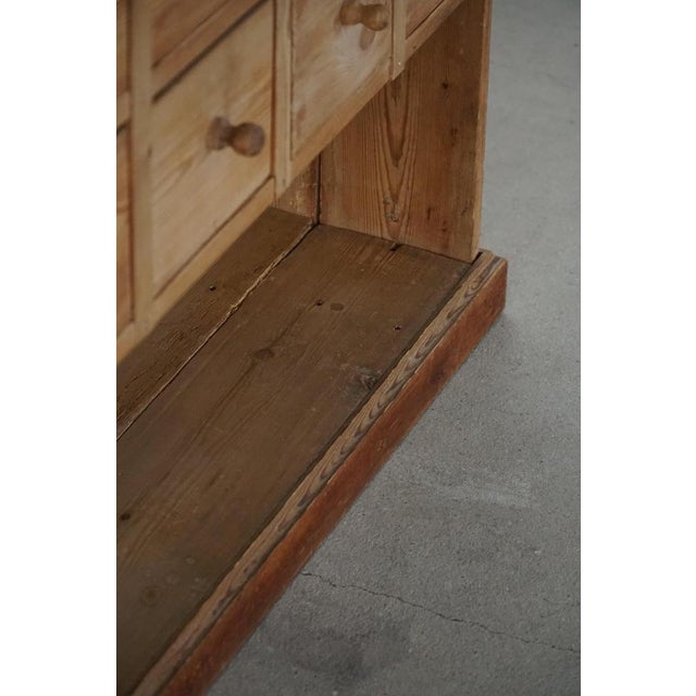 Antique Danish Pine Apothecary Cabinet or Console, 1850s-1880s For Sale - Image 15 of 16