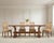 A beautifully crafted trestle dining table constructed from oak in a rustic country French Provincial style measuring over...