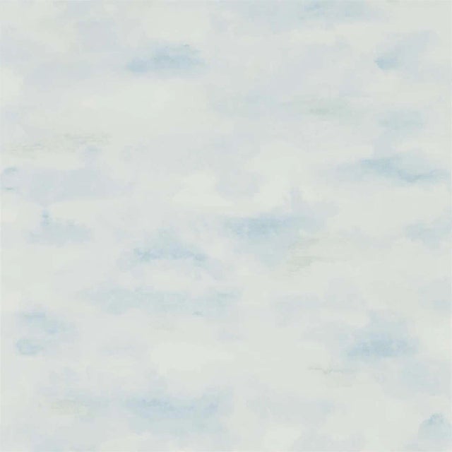 Sanderson Bamburgh Sky Wallpaper in Mist Blue For Sale