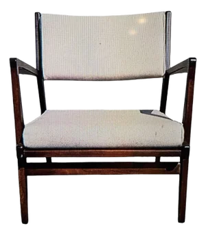 Jens Risom Design Within Reach Walnut Lounge Chair
