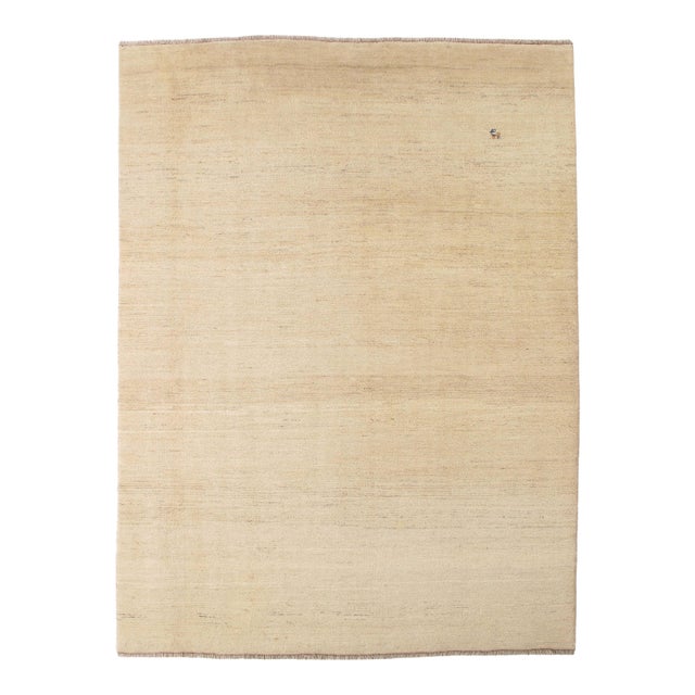 Vintage Hand-Knotted Persian Gabbeh Rug 7'4" X 9'11" For Sale