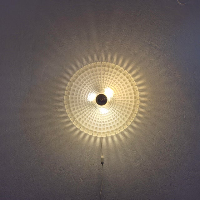 Large Mid-Century Acrylic Flush Mount, Germany, 1970s For Sale - Image 10 of 12