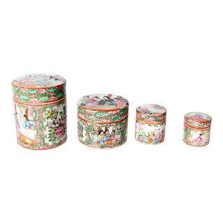 Japanese Ceramic Jar - Set of 4 For Sale