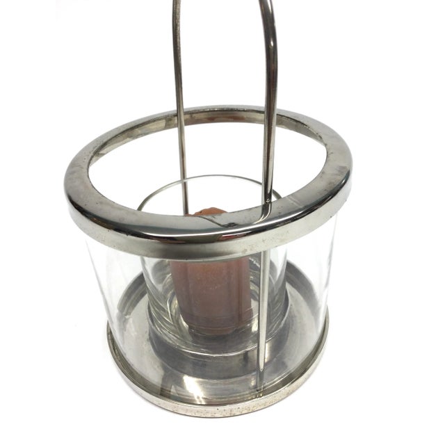 Vintage Hurricane Candle Holder Silver Plate India For Sale - Image 4 of 9