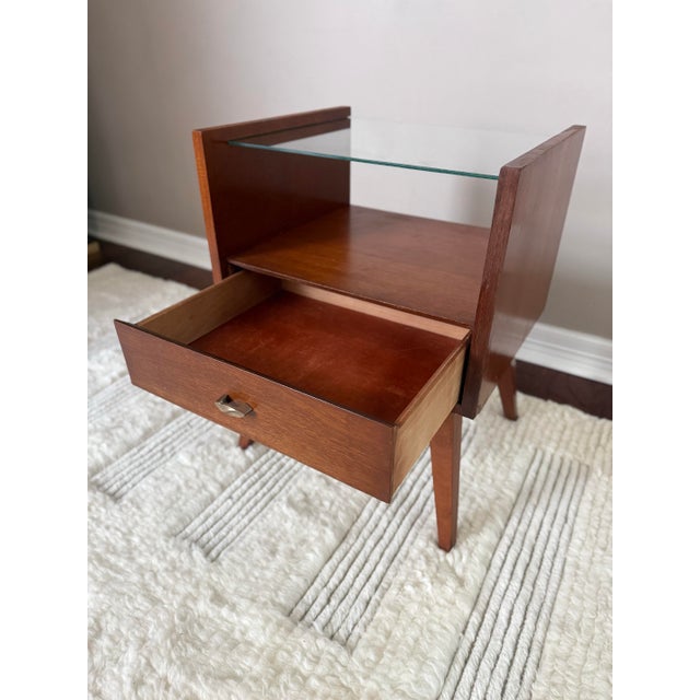 Vintage Mid Century Mahogany Side Table by Mengel for Raymond Loewy For Sale In Houston - Image 6 of 12