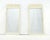 1970s Pair of White Lacquer Mid Century Modern Rectangle Faux Bamboo Wall Mirrors For Sale - Image 5 of 9