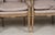 1960s Set of Four Louis XVI-Style Painted Fauteuils in Pale Leather With Nailhead Trim — Architectural Neoclassical Seating For Sale In Los Angeles - Image 6 of 10
