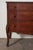 Brown 1950s French Louis XV Style Mahogany + Satinwood Book-Matched Veneered 3-Drawer Commode For Sale - Image 8 of 8