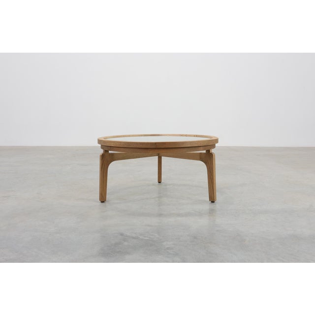 Modern Table in Cedar Wood and Glass, Italy, Late 20th Century For Sale - Image 4 of 12