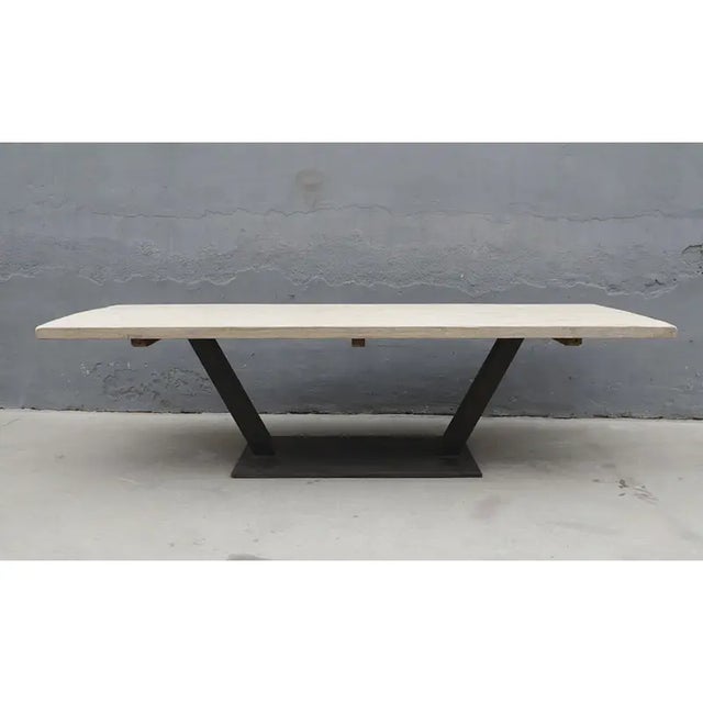 Vintage Reclaimed Elm Dining Table Chairish