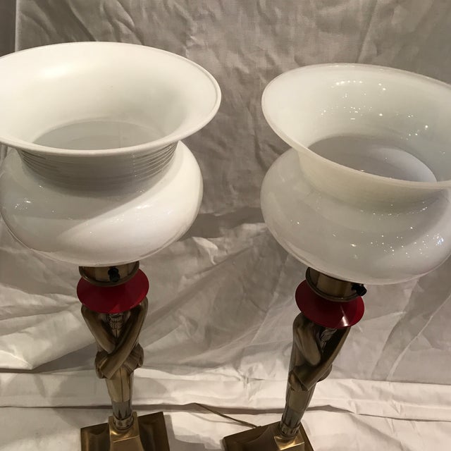 Victor Schreckengost Colonial Premier Art Deco Table Lamps - a Pair For Sale - Image 9 of 10