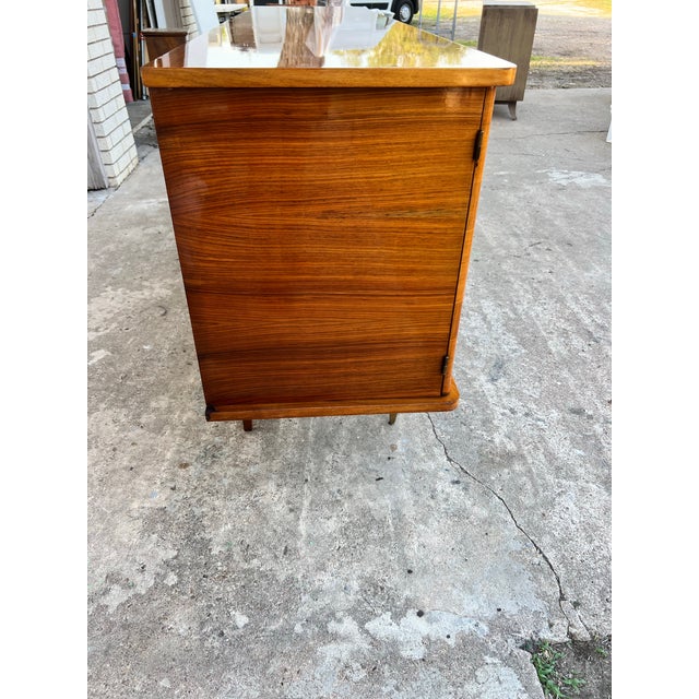 French Art Deco 1930's Light Macassar Sideboard For Sale - Image 6 of 12
