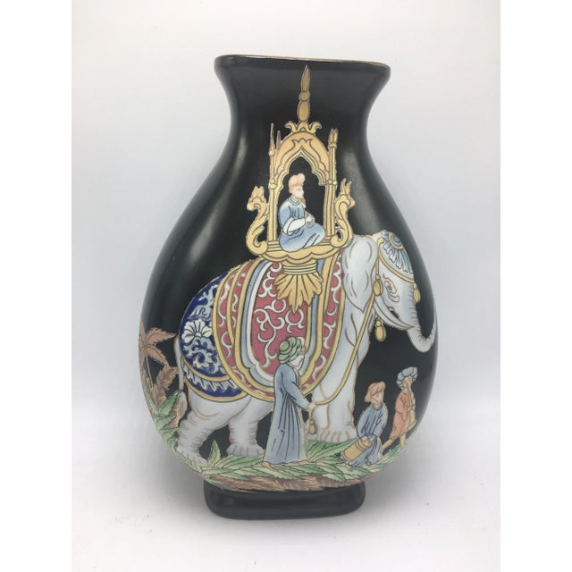 Chinoiserie Vintage Elephant Vase For Sale - Image 9 of 9