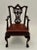 Hand Carved Mahogany English Chippendale Style Armchair For Sale - Image 13 of 13
