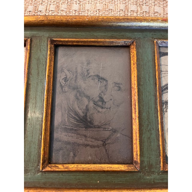 Renaissance Vintage Framed Renaissance Old Master Portrait Studies After Dürer – Set of Three For Sale - Image 3 of 5