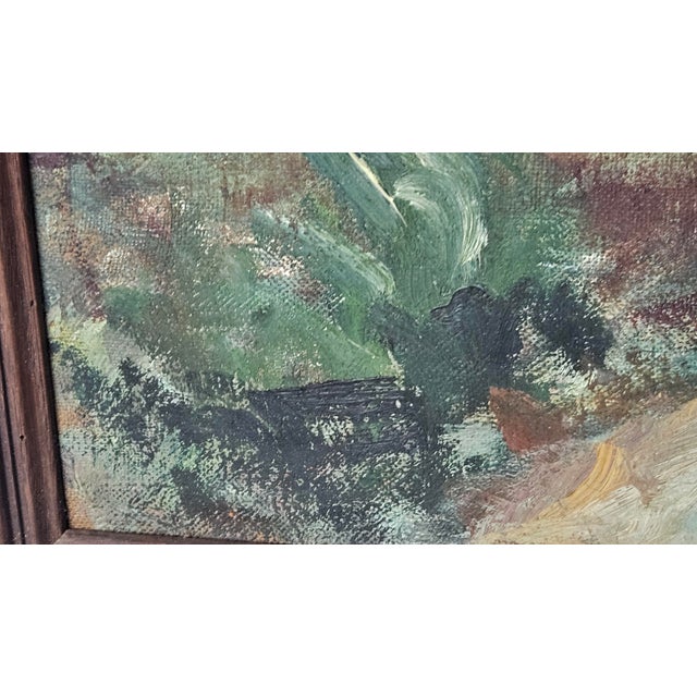 Textile Vintage French Street Scene Oil Painting, Possibly Paris, Signed Blane Boxer For Sale - Image 7 of 16
