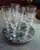 1960s Vintage Fabergé "Kissing Snow Doves" Stemmed Crystal Wine Glasses 1960s France - Set of 6 For Sale - Image 5 of 9