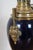 Antique French Empire Converted Cobalt Blue Glass Brass Urn Oil Lamp For Sale - Image 6 of 12