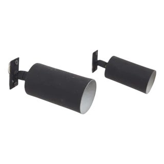 Painted Aluminium Wall Lamps, 1950s, Set of 2 For Sale